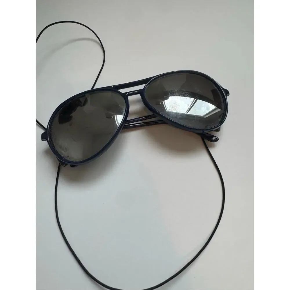 Vintage 1980s SnowKing Dark blue ski Aviator sunglasses